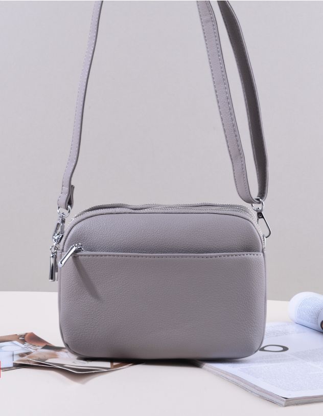 Сумка на довгому ремінці з трьома відділами | 256528-28-XX - A-SHOP