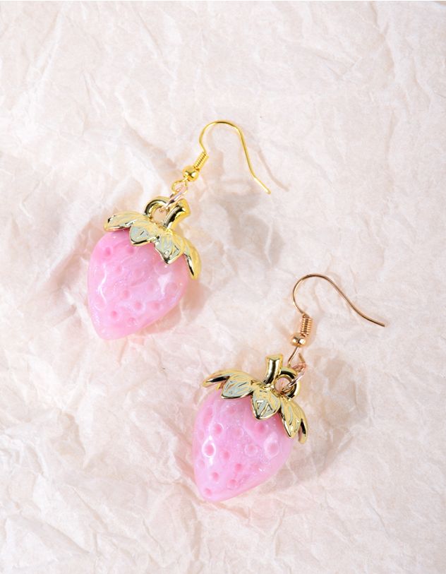 Сережки у вигляді полуниці | 266122-14-XX - A-SHOP