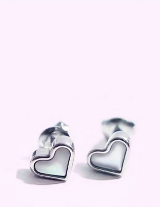 Сережки пусети у вигляді серця | 264561-05-XX - A-SHOP