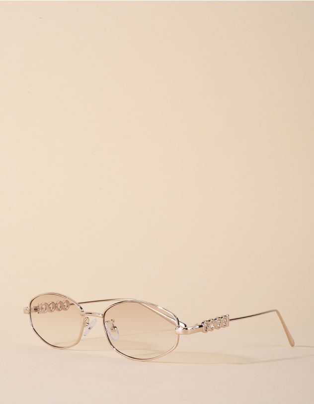 Окуляри від сонця вузькі з тонкими дужками | 266493-34-XX - A-SHOP