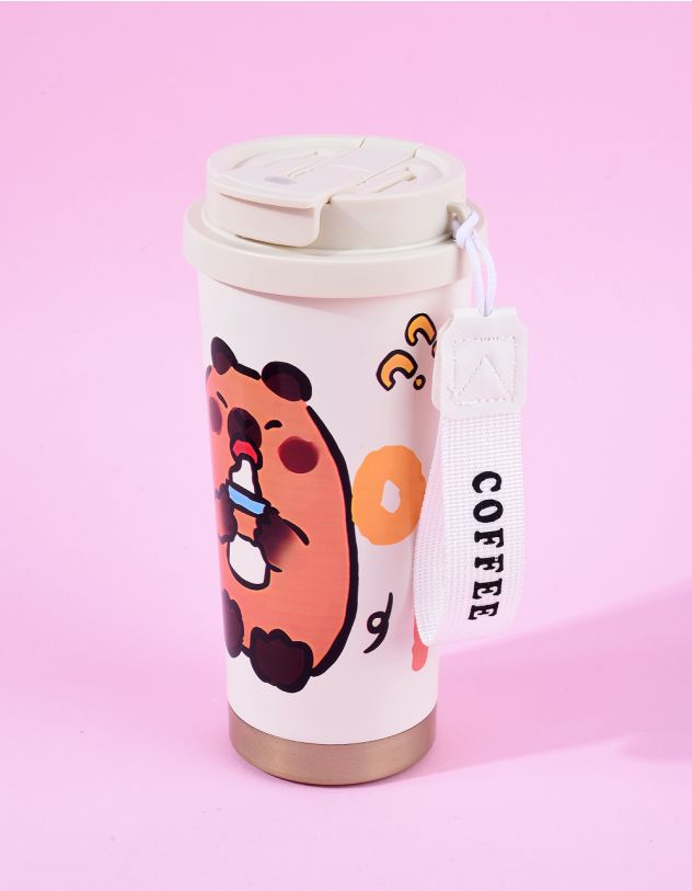 Термос 530мл з принтом капібари | 264775-12-XX - A-SHOP