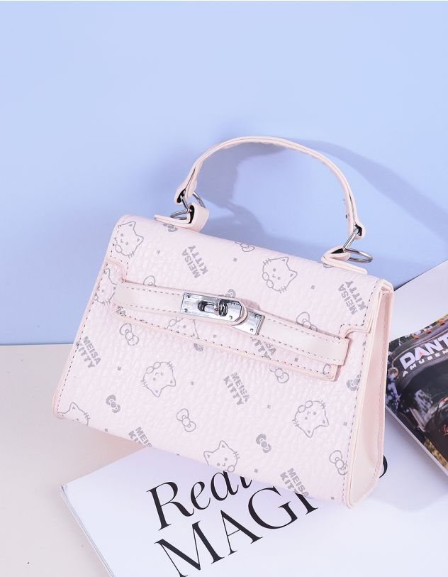 Сумка через плече з принтом у вигляді котика | 264685-14-XX - A-SHOP