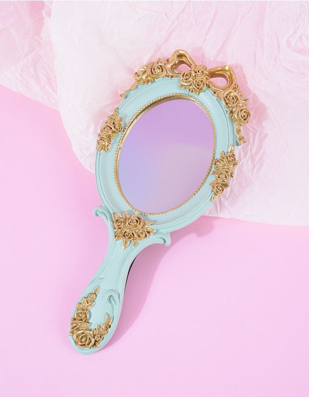 Дзеркало з трояндою та бантом | 263245-18-XX - A-SHOP
