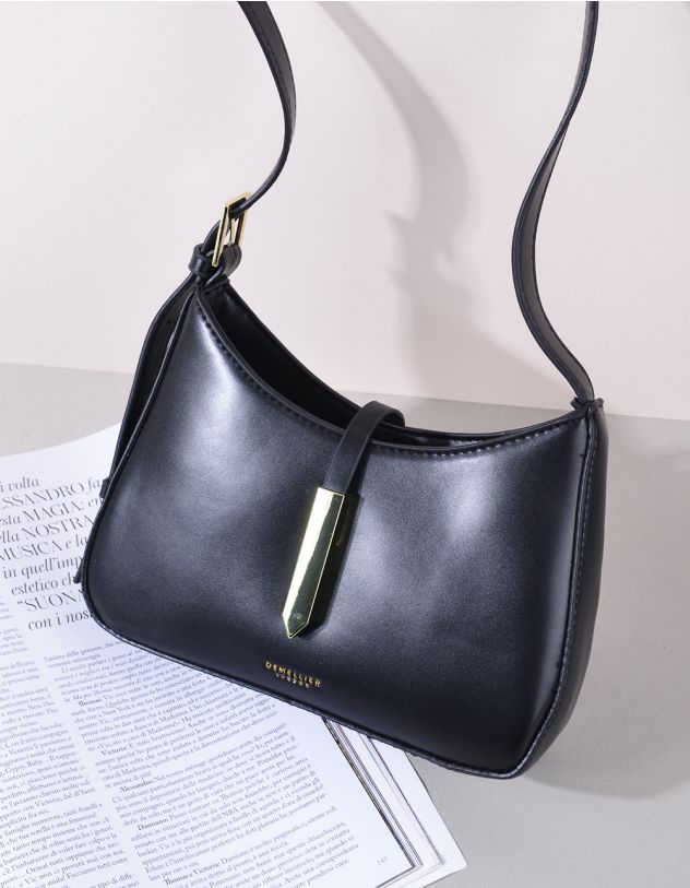 Сумка на довгому ремінці з фурнітурою | 264370-02-XX - A-SHOP