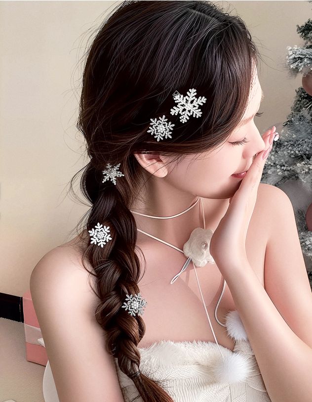 Заколки для волосся у наборі у вигляді сніжинки | 263521-05-XX - A-SHOP
