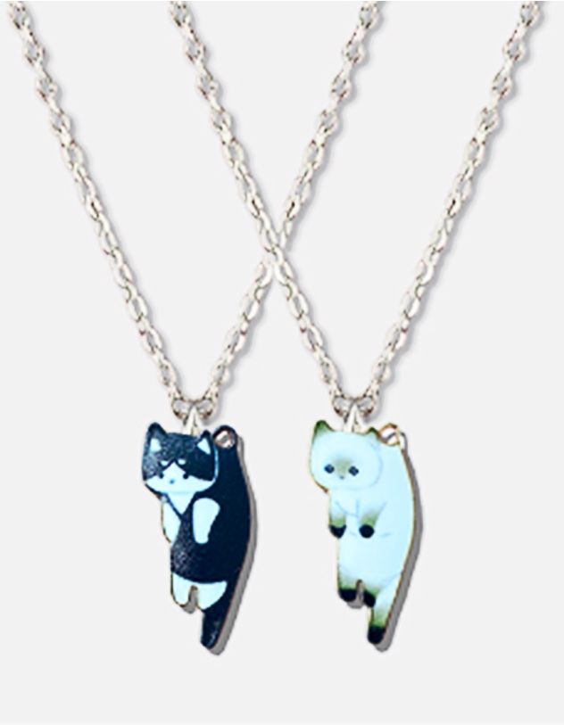 Підвіска на шию best friends  з кулонами у вигляді котиків | 254841-02-XX - A-SHOP