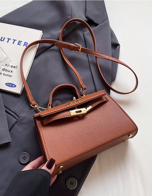 Сумка на довгому ремінці з клапаном | 265348-12-XX - A-SHOP