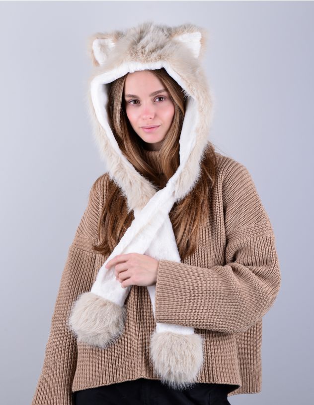 Звірошапка хутряна з вушками | 262890-22-XX - A-SHOP
