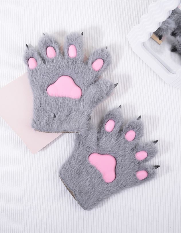 Рукавички хутряні у вигляді лапки з кігтями | 263637-11-XX - A-SHOP