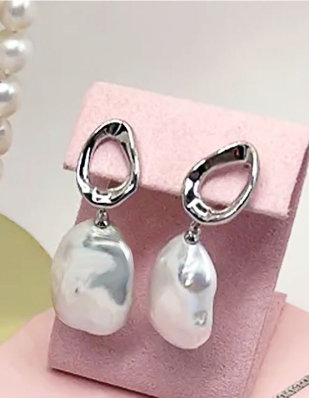 Сережки з перлинами | 264283 - A-SHOP