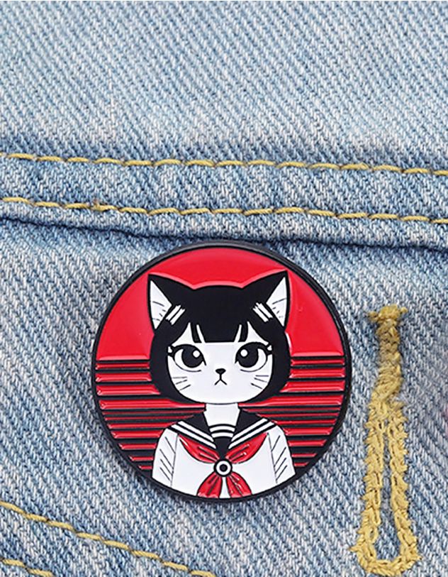 Брошка з зображенням киці | 266165-15-XX - A-SHOP