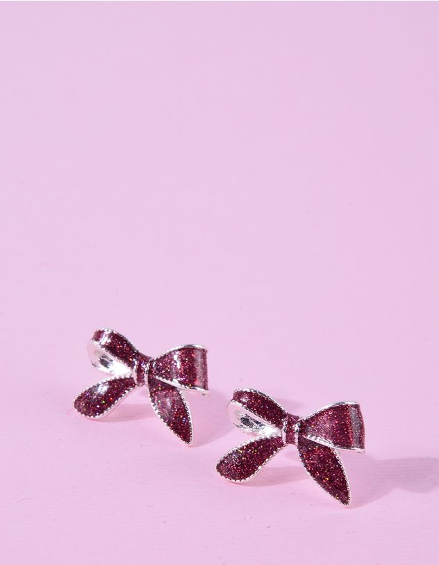 Сережки пусети у вигляді банта | 263428-15-XX - A-SHOP