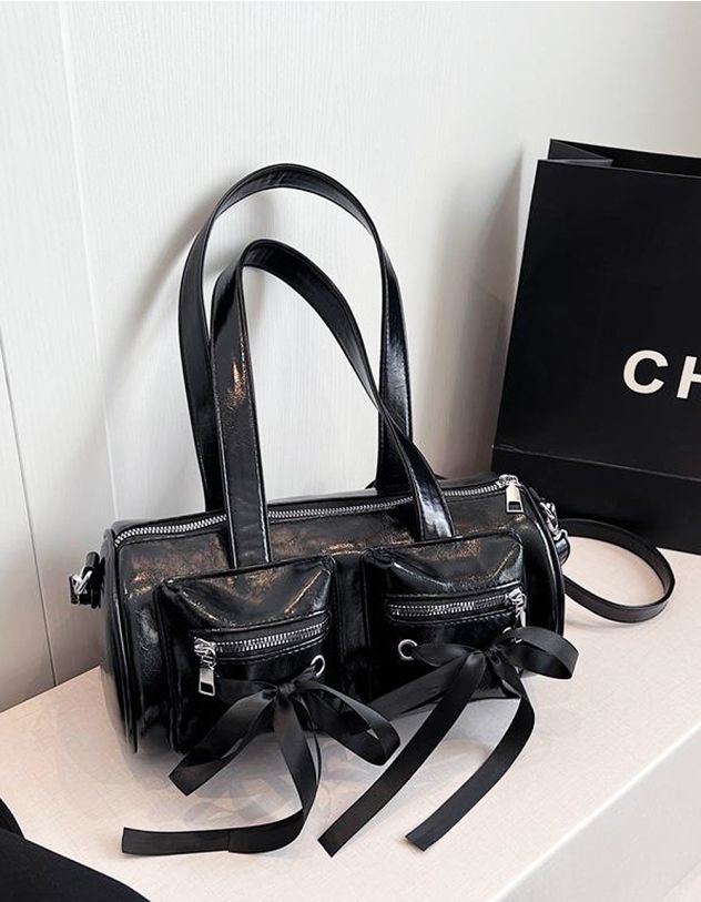 Сумка кросс боді з бантом на кишені | 263260-02-XX - A-SHOP