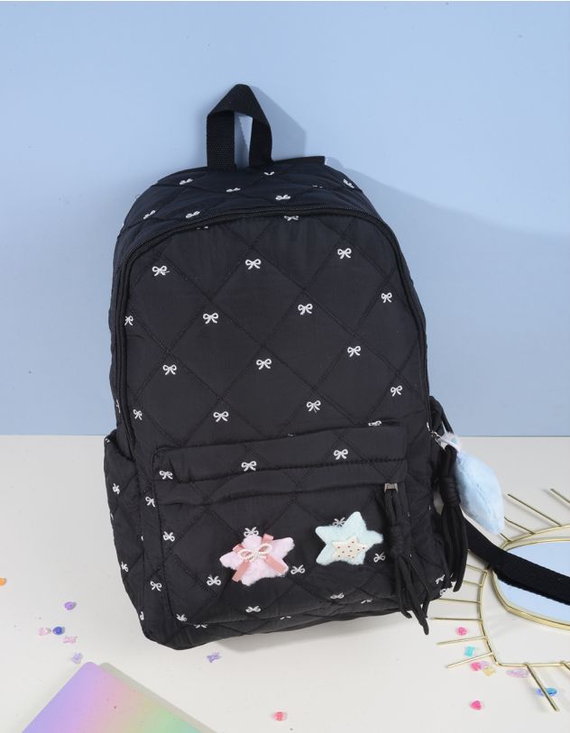Рюкзак для міста з вишитими бантами | 263875-02-XX - A-SHOP