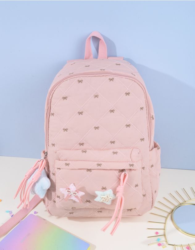 Рюкзак для міста з вишитими бантами | 263875-14-XX - A-SHOP