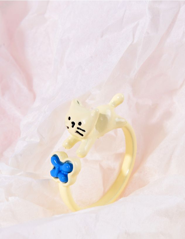 Кільце з котиком | 265418-01-38 - A-SHOP