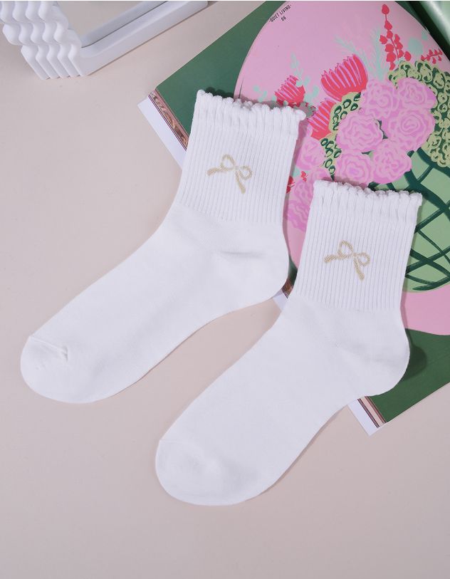 Шкарпетки з бантом | 265516-01-XX - A-SHOP