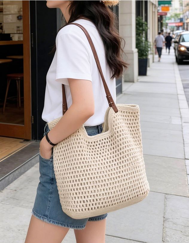 Сумка шопер плетена | 265415-40-XX - A-SHOP