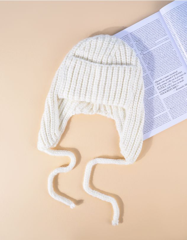 Шапка вушанка у рубчик | 264505-01-XX - A-SHOP