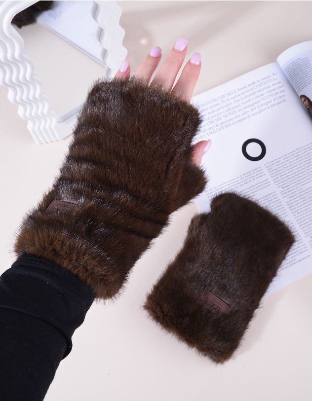 Рукавички мітенки хутряні | 265646-33-XX - A-SHOP