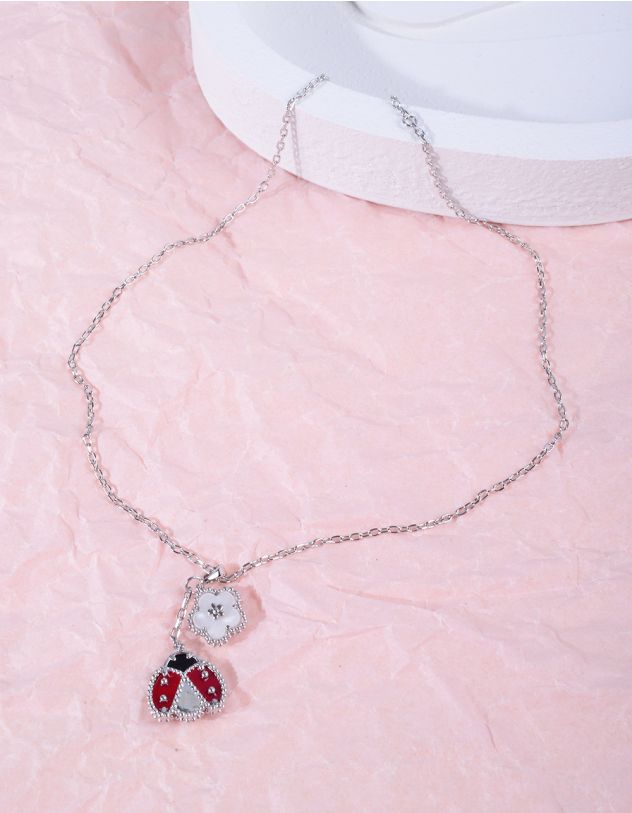 Підвіска на шию з кулоном у вигляді ромашки та сонечка | 266018-60-XX - A-SHOP